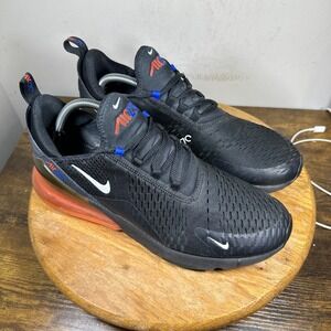 Nike Air Max 270 Mens Black Orange Blue Sneakers DO6678-001 Size 11